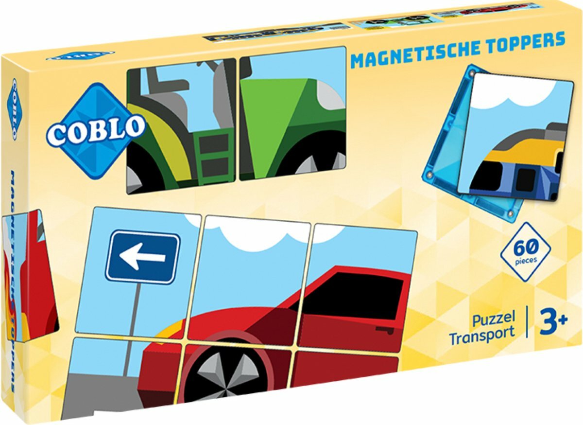 Coblo Magneet Toppers Transport 60 stuks| Speel je Wijs