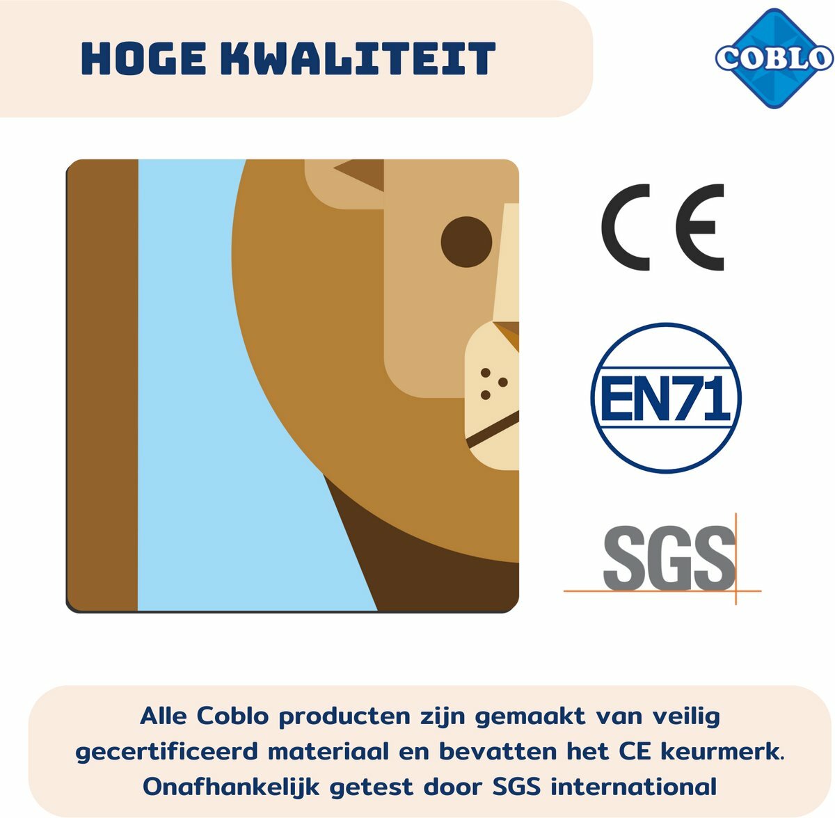 Coblo Magneet Toppers Dieren 60 stuks| Speel je Wijs