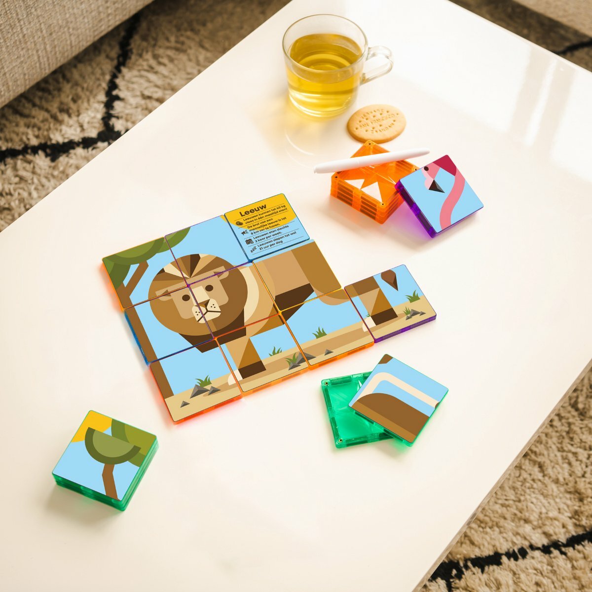 Coblo Magneet Toppers Dieren 60 stuks| Speel je Wijs