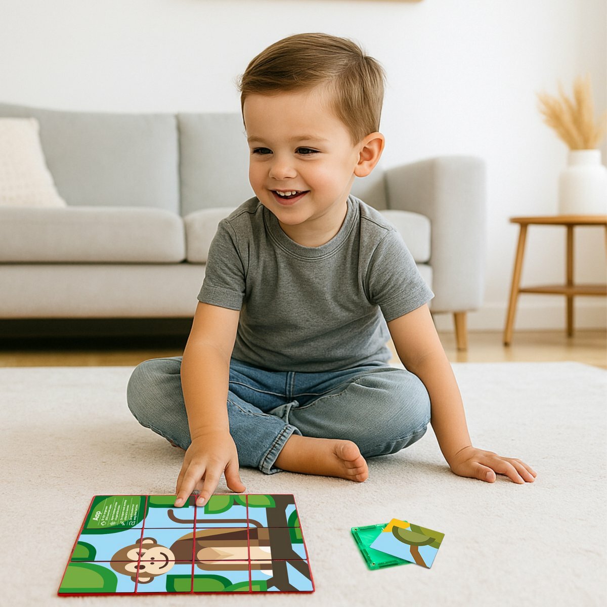 Coblo Magneet Toppers Dieren 60 stuks| Speel je Wijs