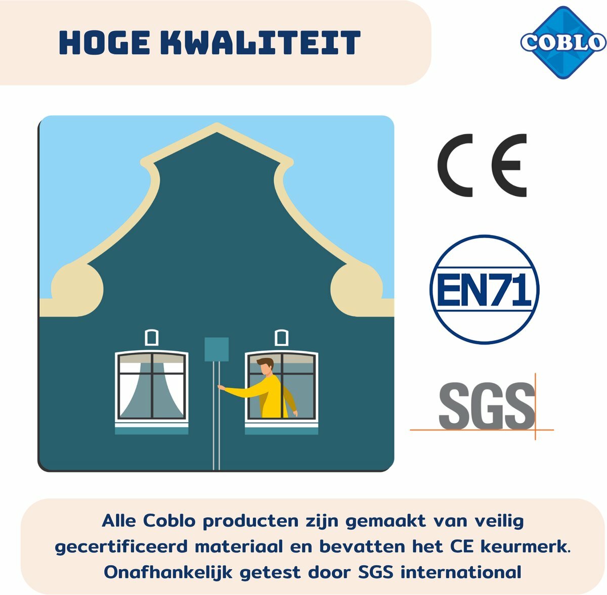 Coblo Magneet Toppers Little Amsterdam 60 stuks| Speel je Wijs