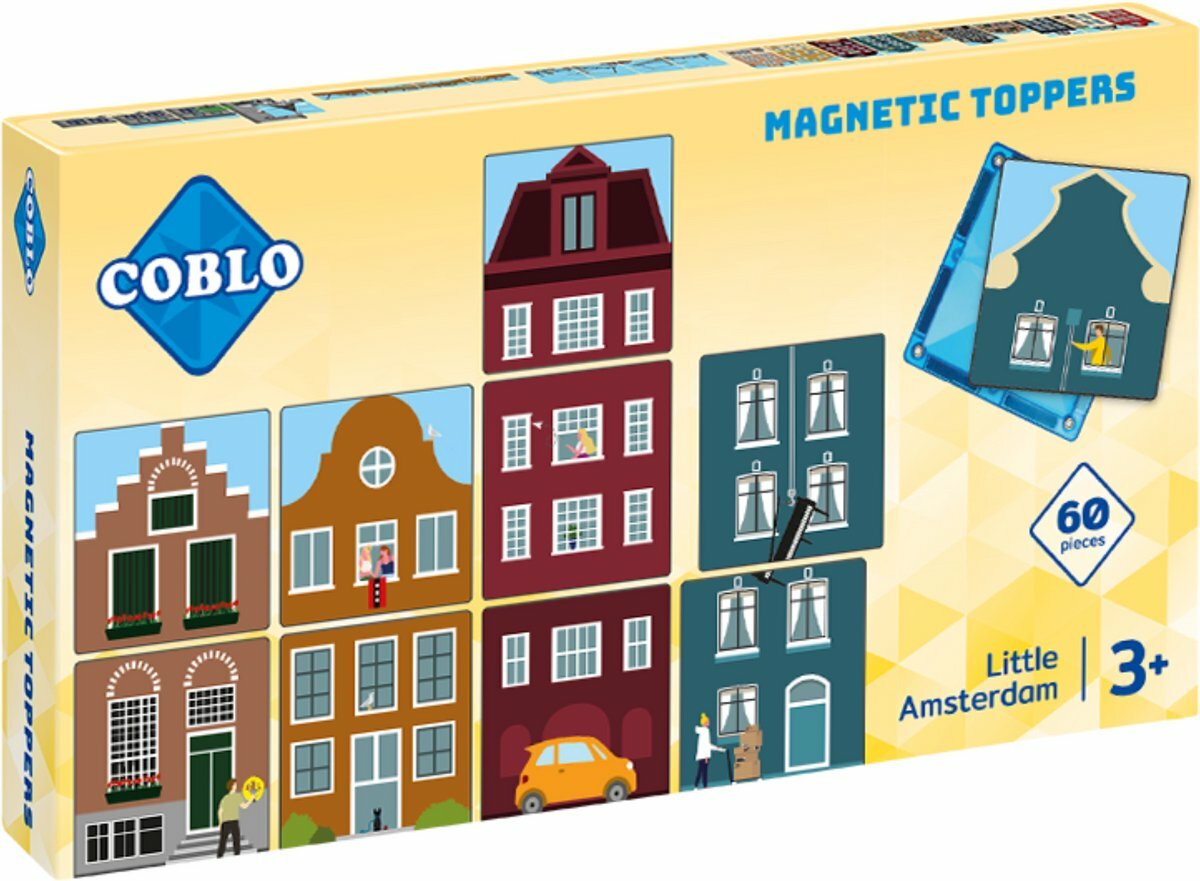 Coblo Magneet Toppers Little Amsterdam 60 stuks