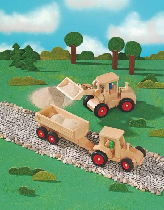 Fagus - Houten Vrachtauto &quot;De Graafmachine&quot; 3+ | Speel je Wijs
