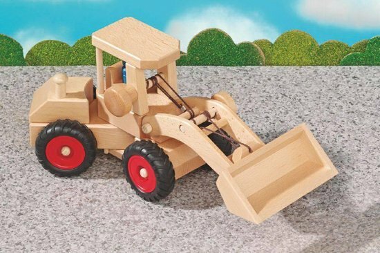 Fagus - Houten Vrachtauto &quot;De Graafmachine&quot; 3+ | Speel je Wijs
