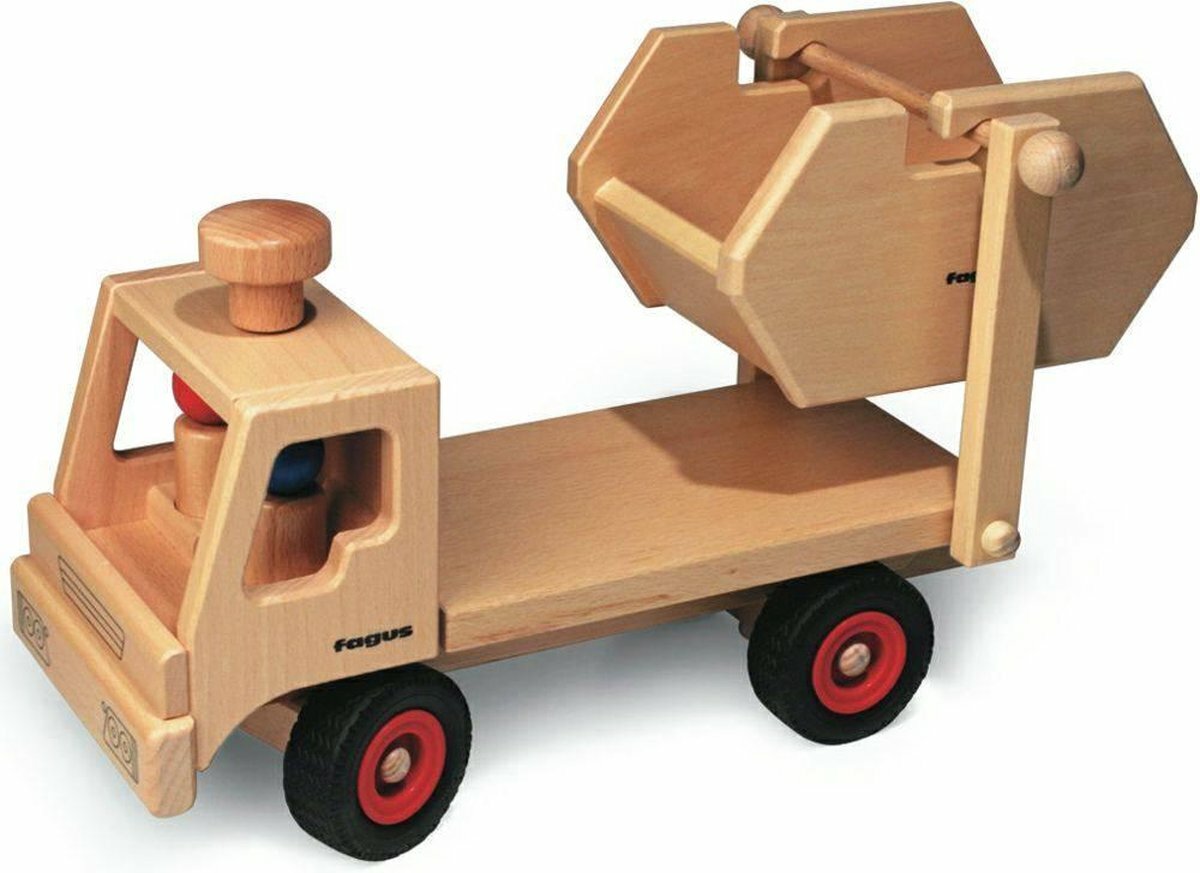 Fagus - Houten Vrachtauto &quot;De containerwagen&quot; 3+ | Speel je Wijs