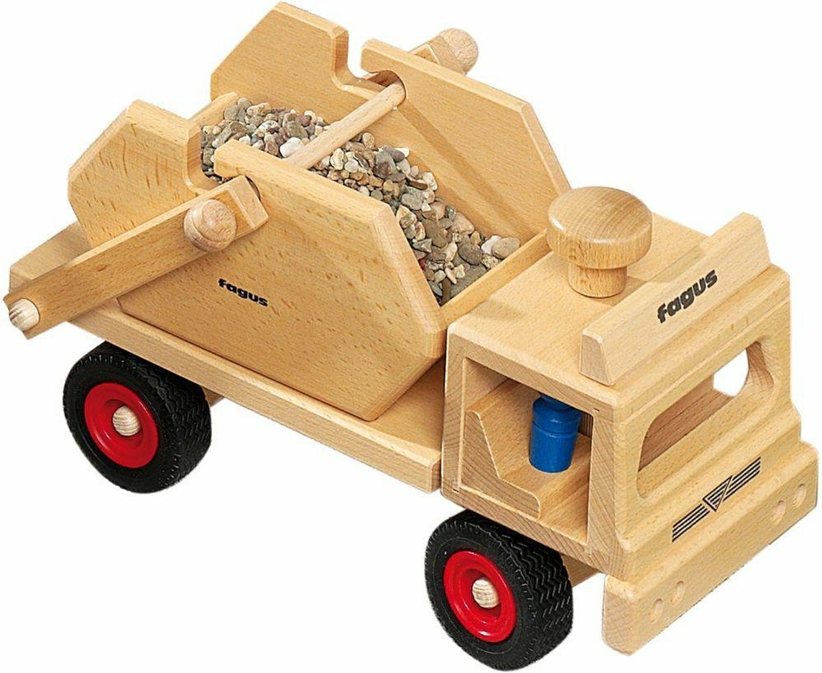 Fagus - Houten Vrachtauto &quot;De containerwagen&quot; 3+ | Speel je Wijs