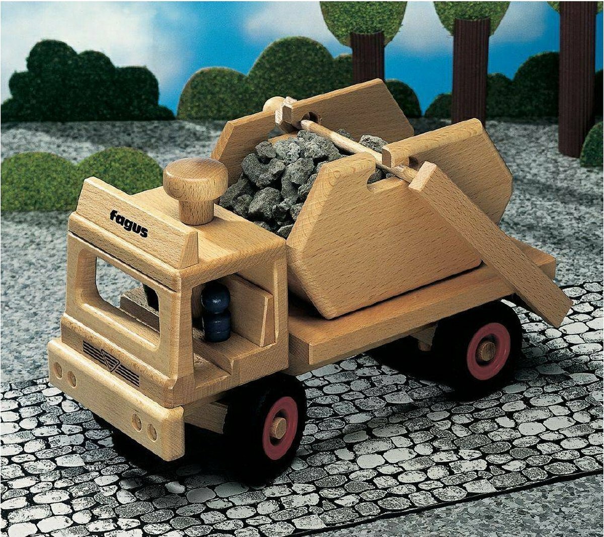 Fagus - Houten Vrachtauto &quot;De containerwagen&quot; 3+ | Speel je Wijs