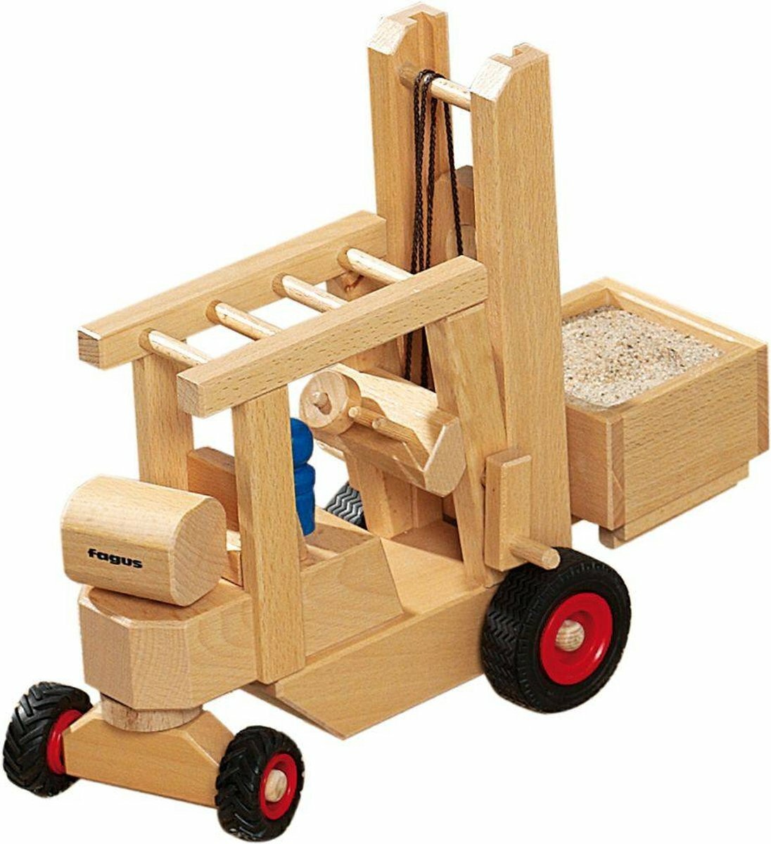 Fagus - Houten Vrachtauto &quot;De heftruck&quot; 3+ | Speel je Wijs