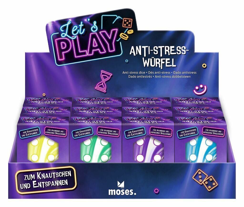 Moses Let&#039;s play anti stress dobbelsteen | Speel je Wijs
