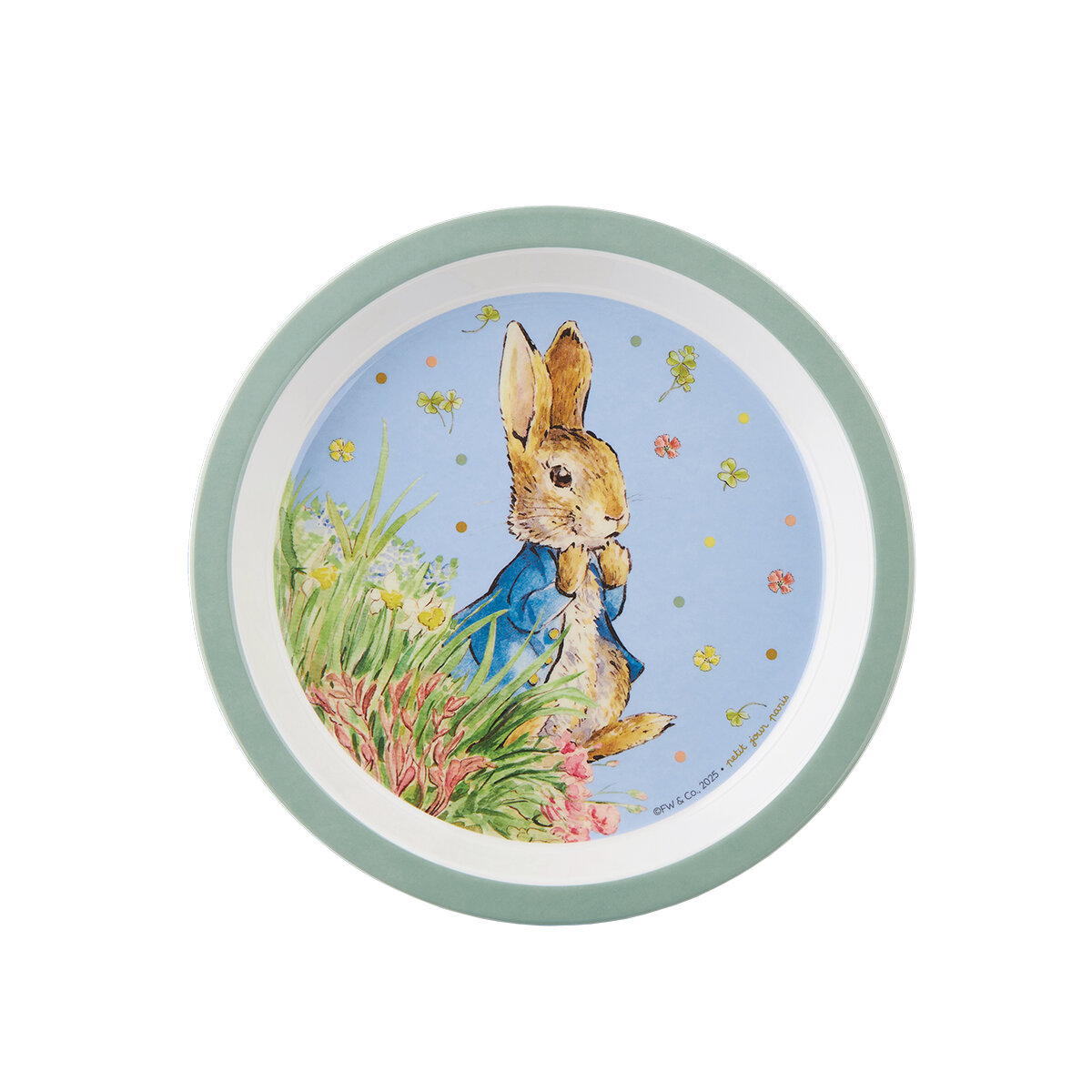 Petit Jour - Peter Rabbit - Bord Blauw NIEUW | Speel je Wijs