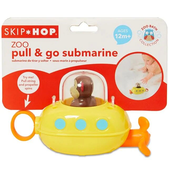 Hape Badspeelgoed - Zoo Pull &amp; Go Submarine Monkey | Speel je Wijs