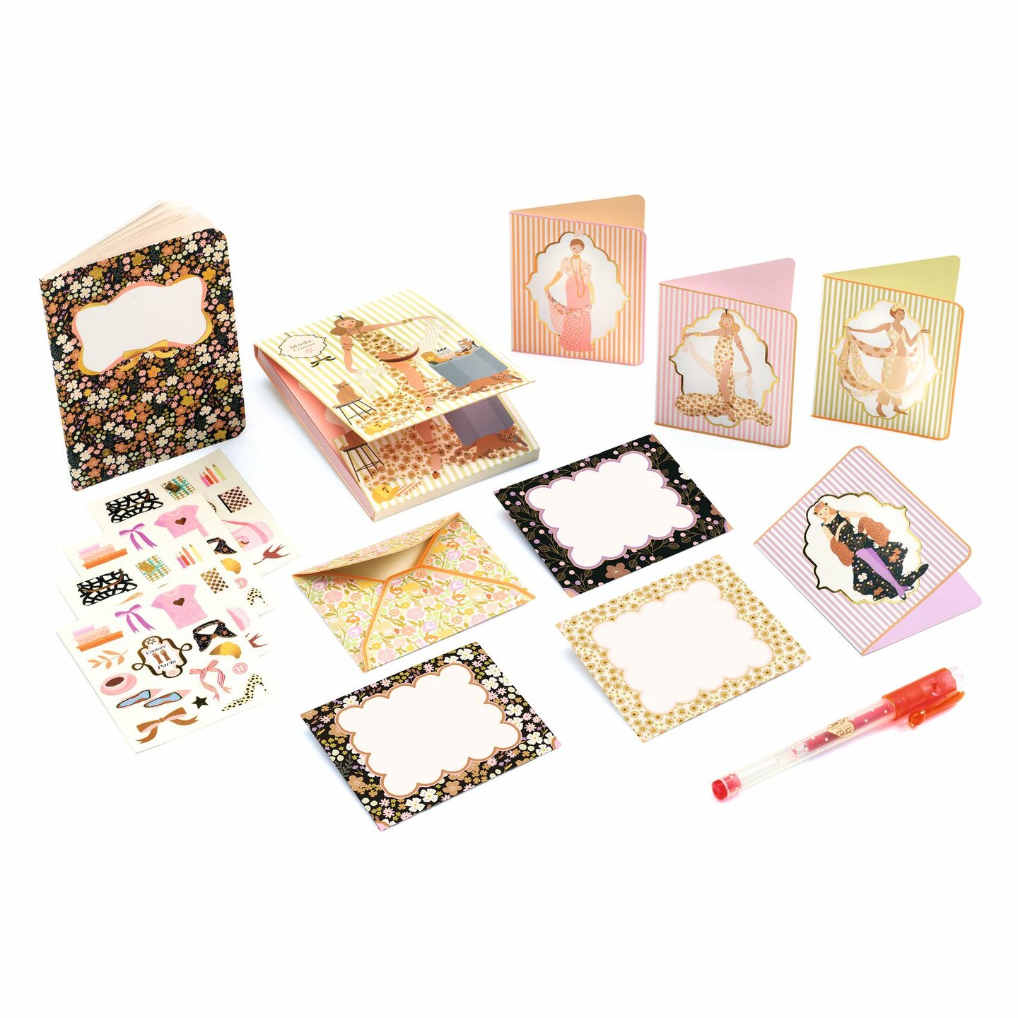 Djeco Stationary Schrijfkoffer Tinou - Fashion | Speel je Wijs