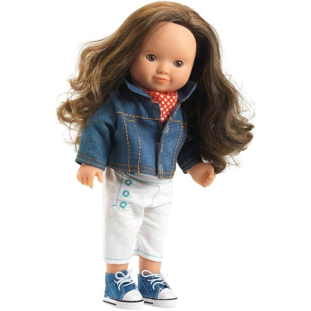 Djeco Poppenkledingset Pomea Lovely - Blue Jacket  | Speel je Wijs