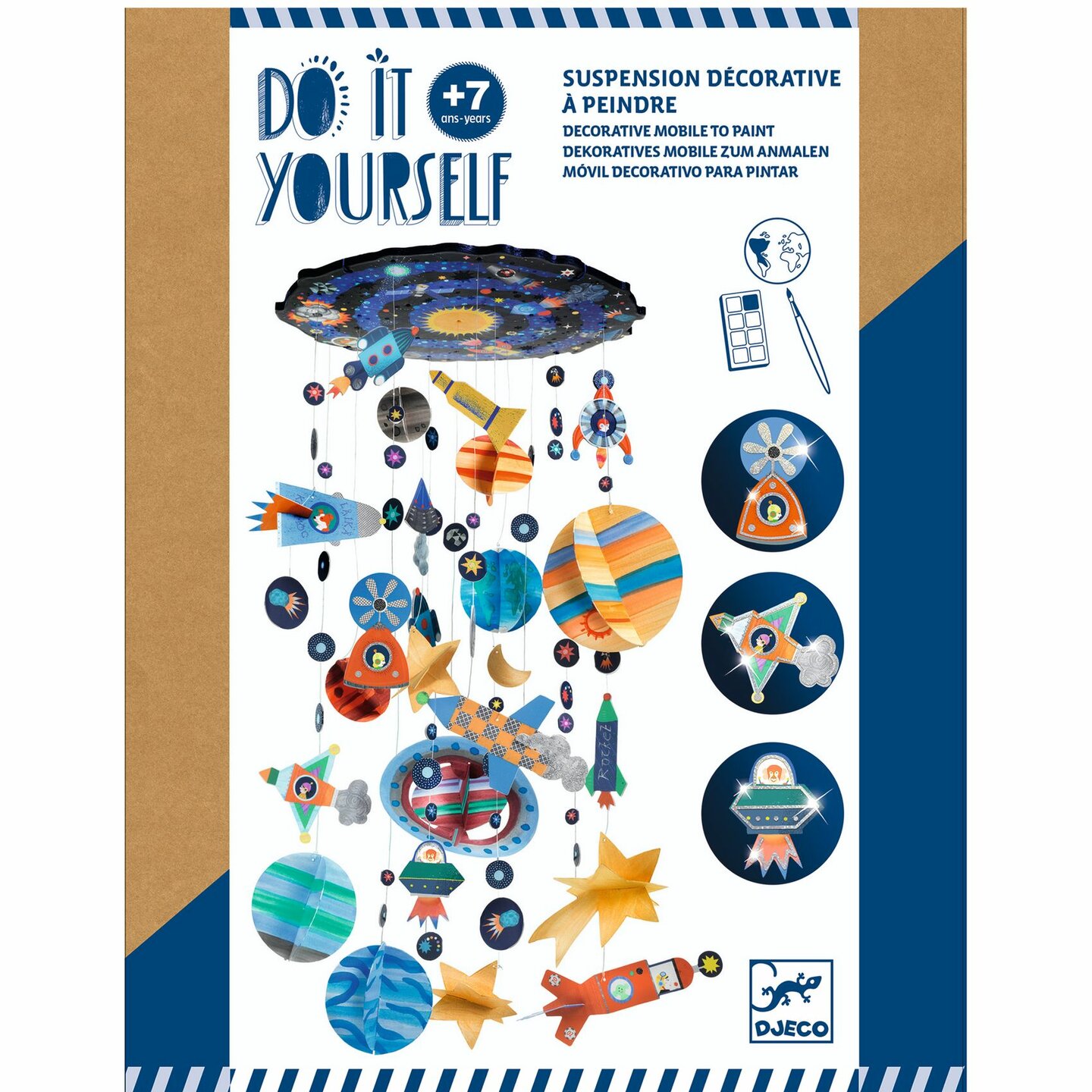 Djeco knutselset DIY Solar System - Mobiel zonnestelsel | Speel je Wijs