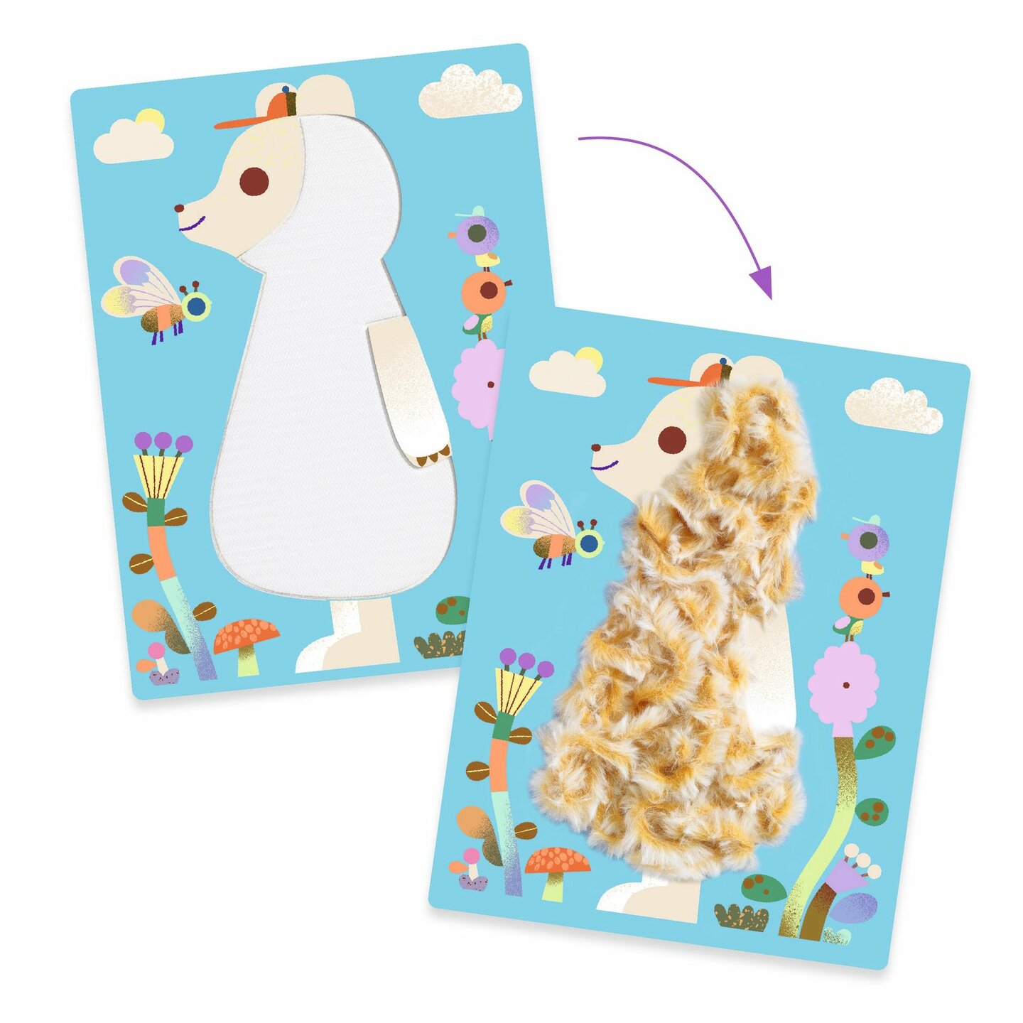 Djeco Knutselset Fluffy Friends | Speel je Wijs