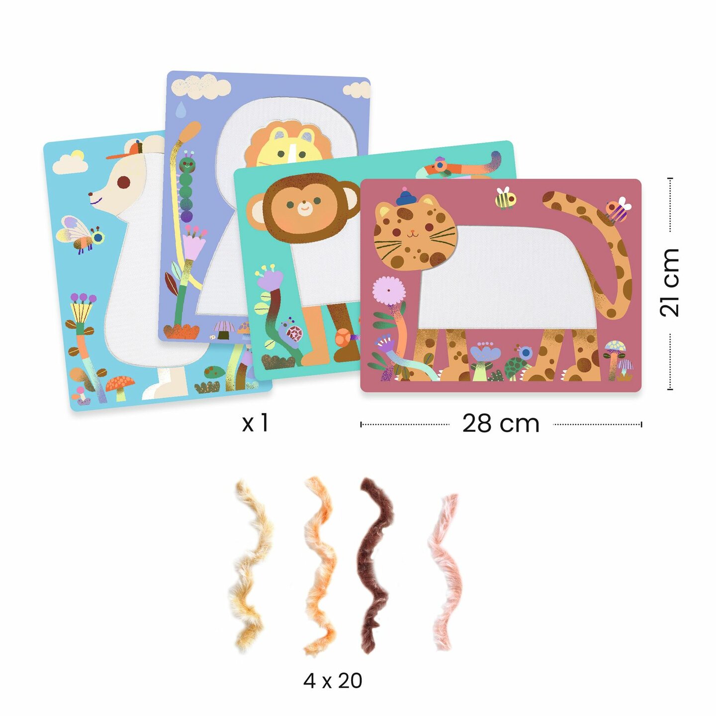 Djeco Knutselset Fluffy Friends | Speel je Wijs