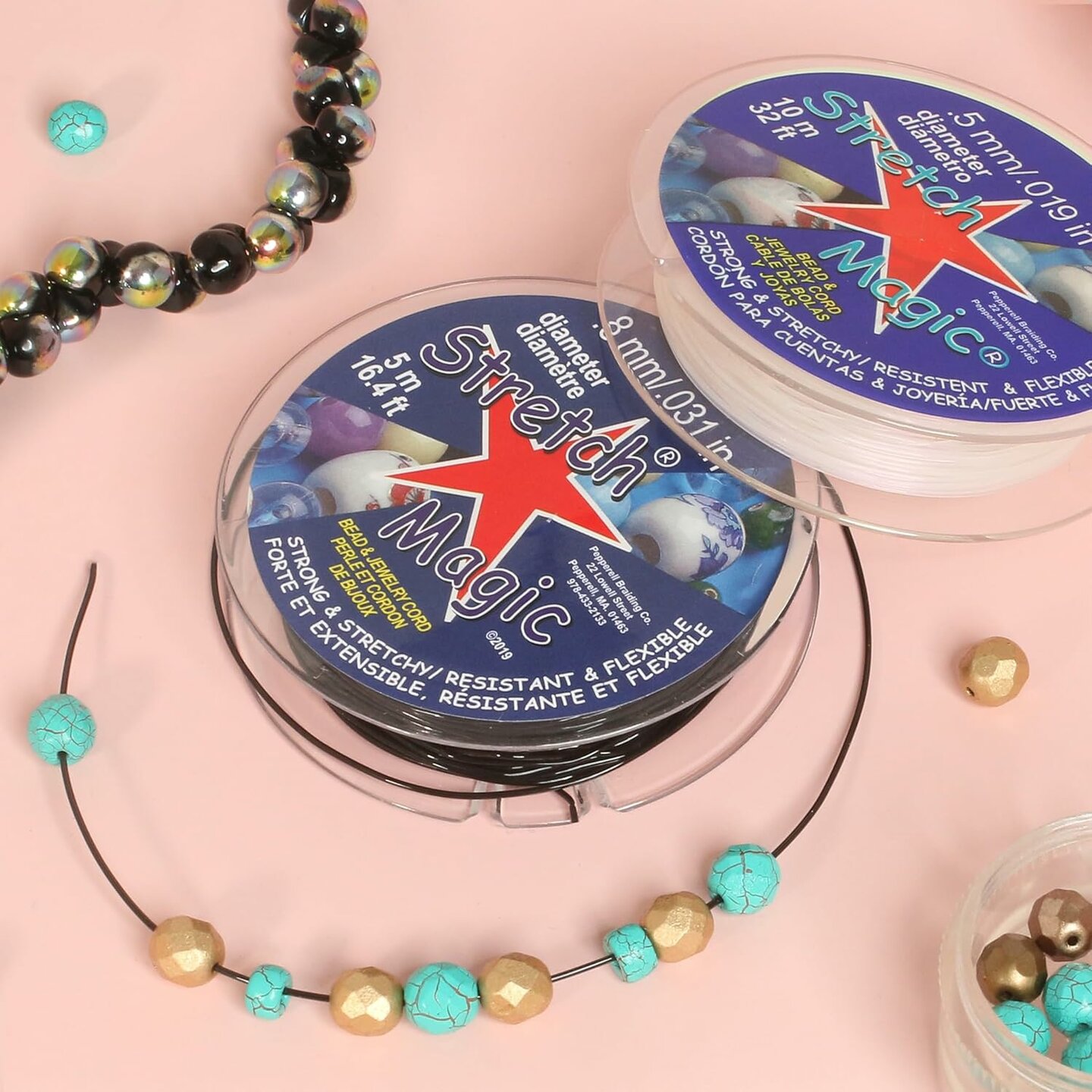 Stretch Magic Elastiek - Transparant 0,7 mm - 5 meter | Speel je Wijs