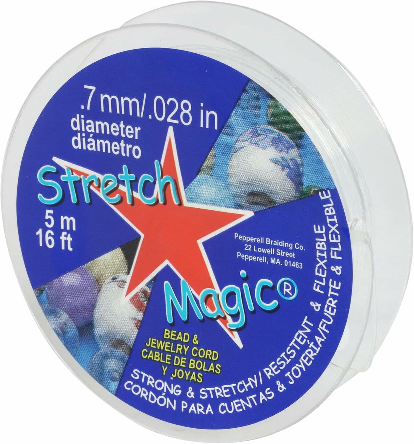 Stretch Magic Elastiek - Transparant 0,7 mm - 5 meter | Speel je Wijs