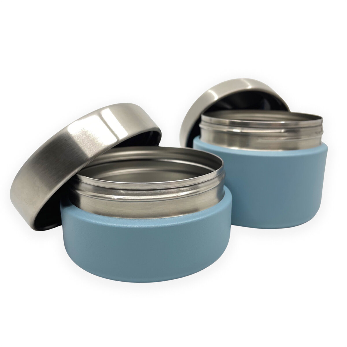 Smikkels RVS - SET Fruitbakjes 280 &amp; 420ml - Blauw | Speel je Wijs