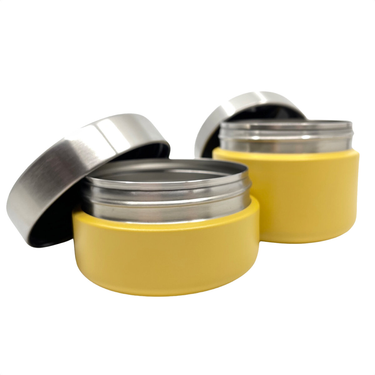 Smikkels RVS - SET Fruitbakjes 280 &amp; 420ml - Geel | Speel je Wijs