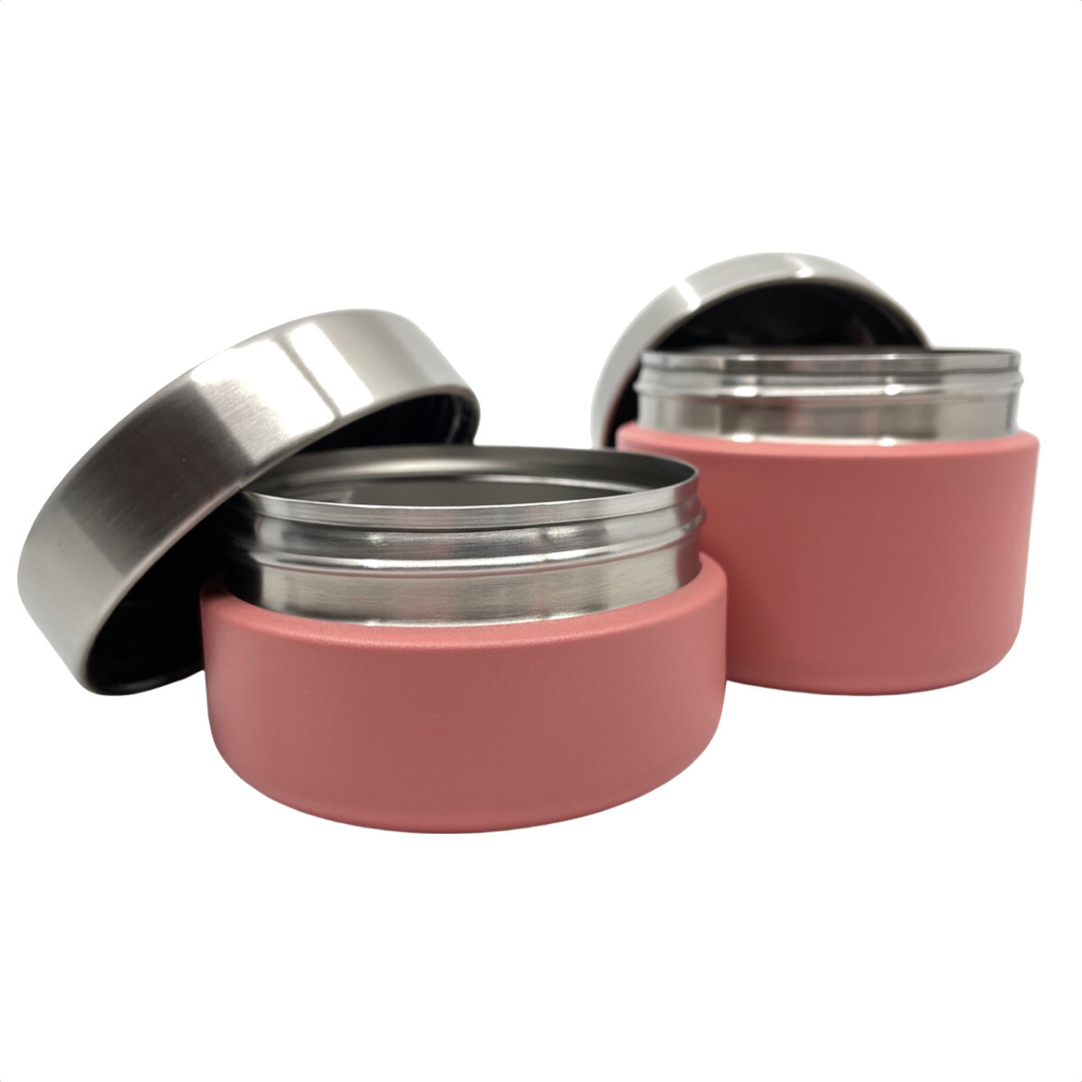 Smikkels RVS - SET Fruitbakjes 280 &amp; 420ml - Roze | Speel je Wijs