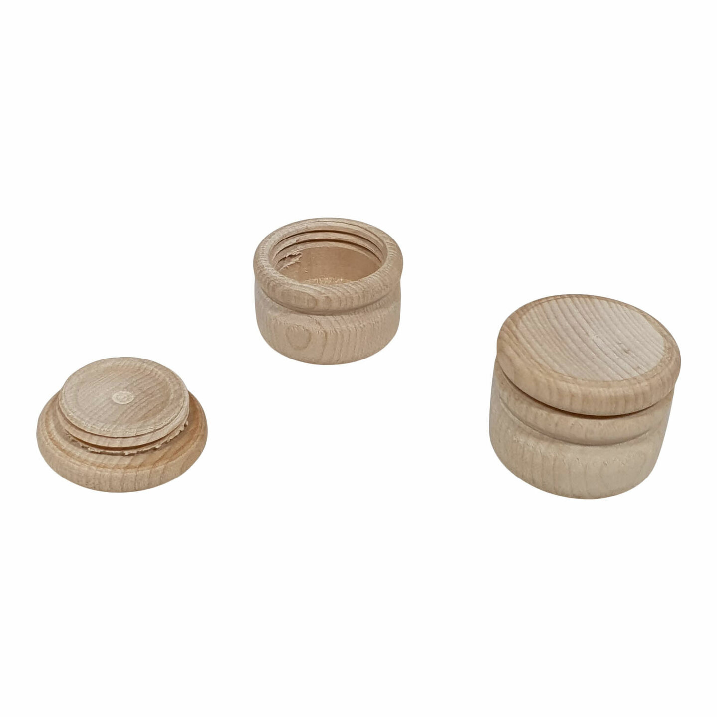 Houten Tandendoosje- Naturel 4,2cm | Speel je Wijs