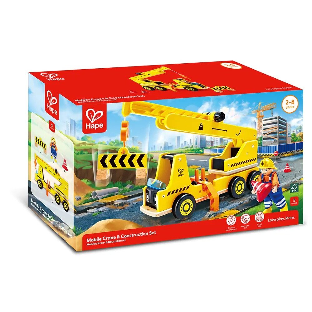 Hape Mobiele Kraan / Mobile Crane | Speel je Wijs