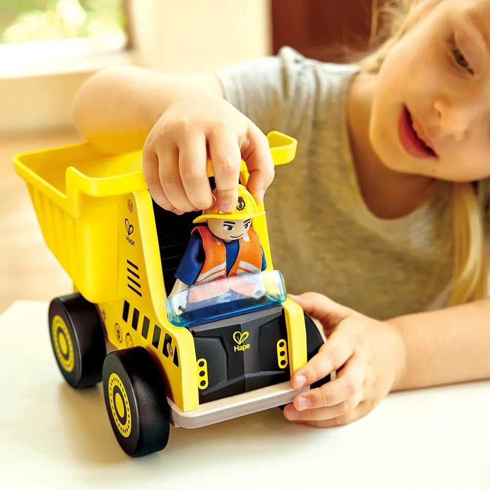 Hape Houten Kiepwagen / Bouwvoertuig | Speel je Wijs