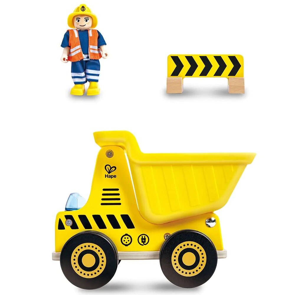 	Hape Houten Kiepwagen / Bouwvoertuig | Speel je Wijs