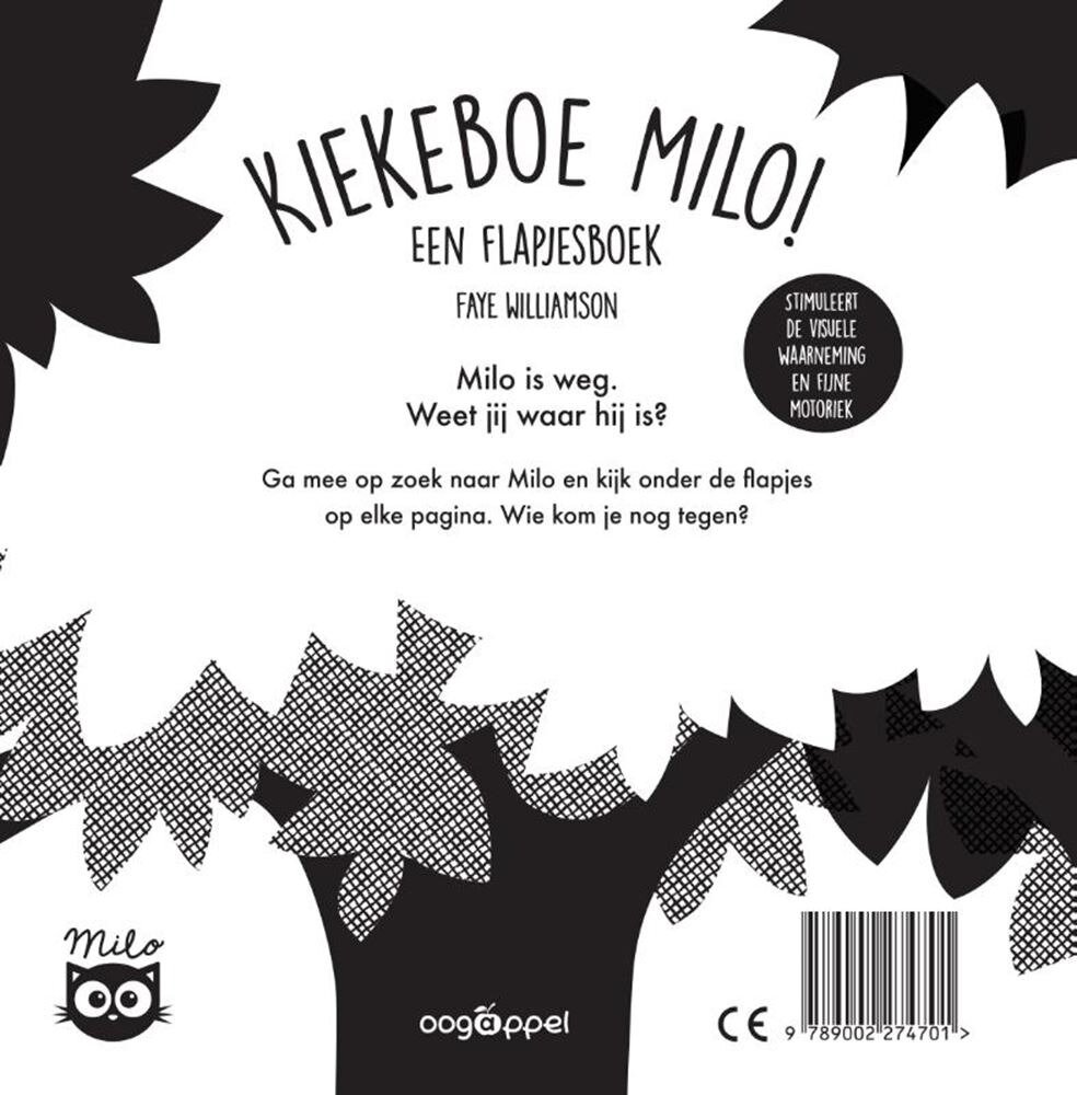 WPG Uitgevers Flapjesboek - Kiekeboe Milo! 1+ | Speel je Wijs