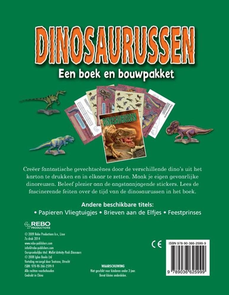 LRebo Een boek en bouwpakket - Dinosaurussen 6+ | Speel je Wijs