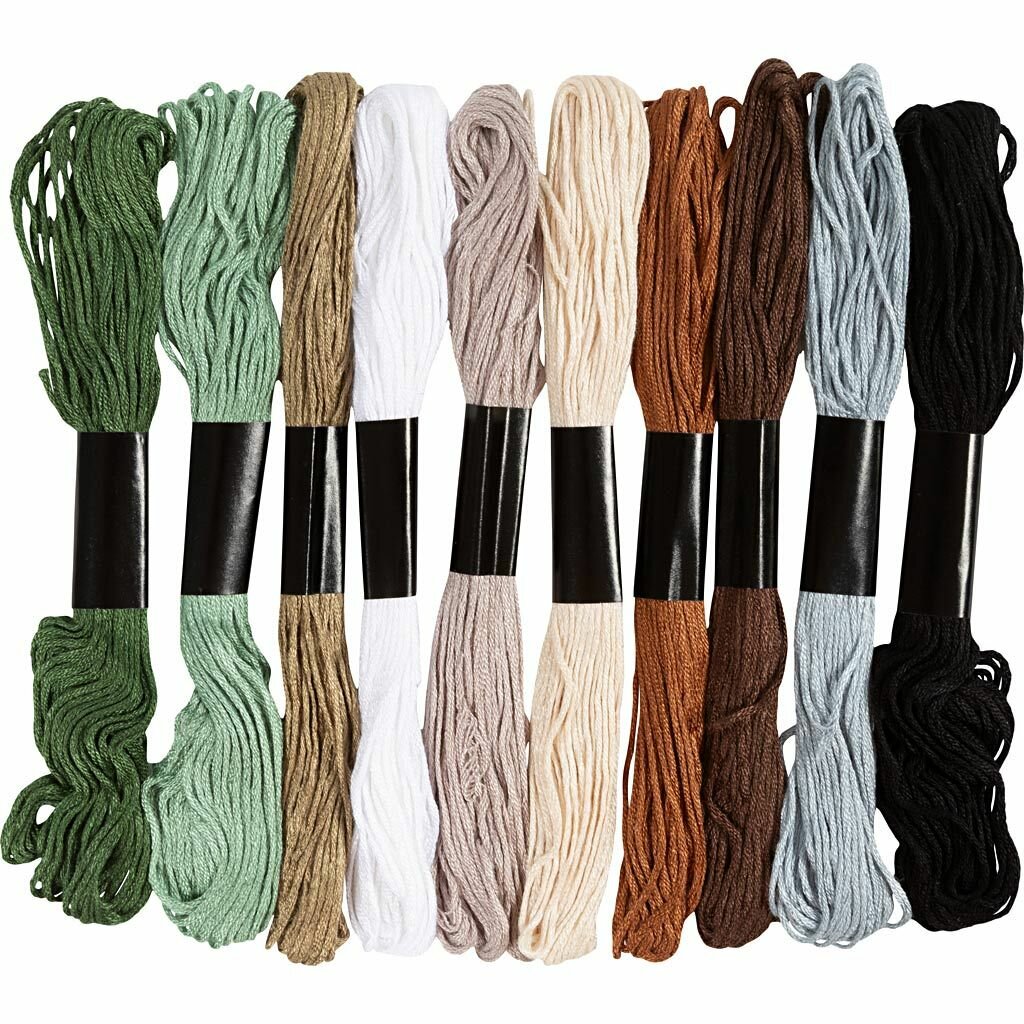 Creative Company Borduurgaren - Natuurlijke kleuren | Speel je Wijs