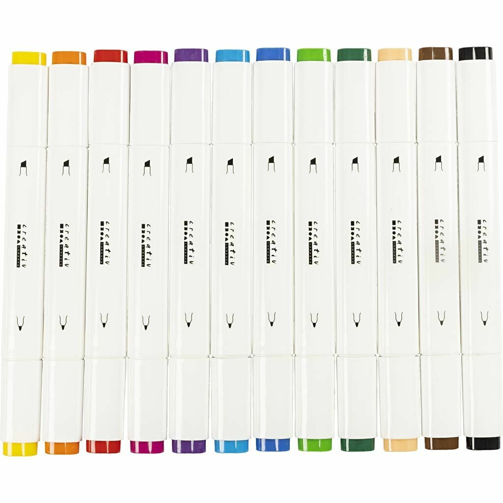Creative Company Alcohol Markers - 12 Standaard Kleuren | Speel je Wijs