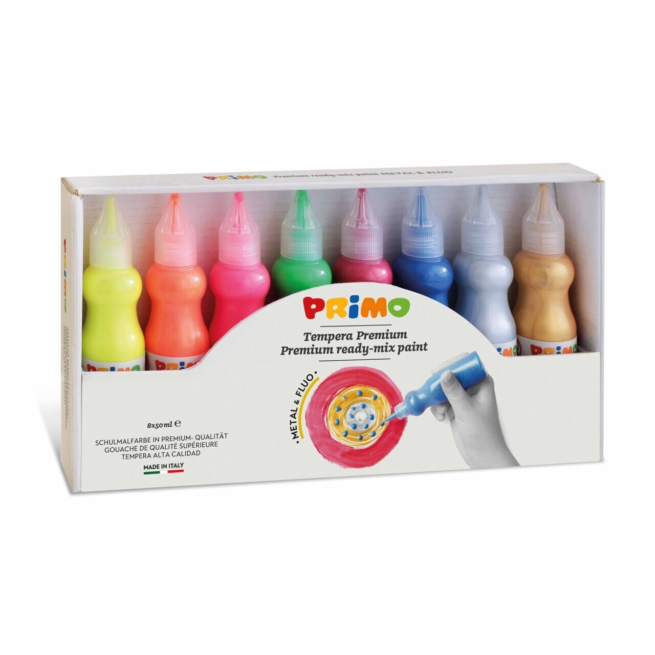 Primo Plakkaatverf - Metal &amp; Fluor kleuren | Speel je Wijs