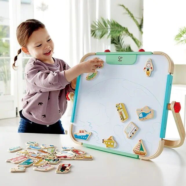Hape Houten Magnetische voertuigen (30st.) | Speel je Wijs