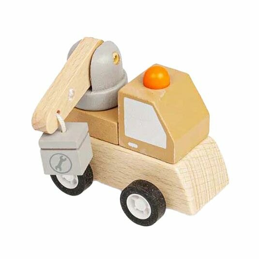 Bigjigs  Opwind Vrachtwagens (vier soorten) | Speel je Wijs