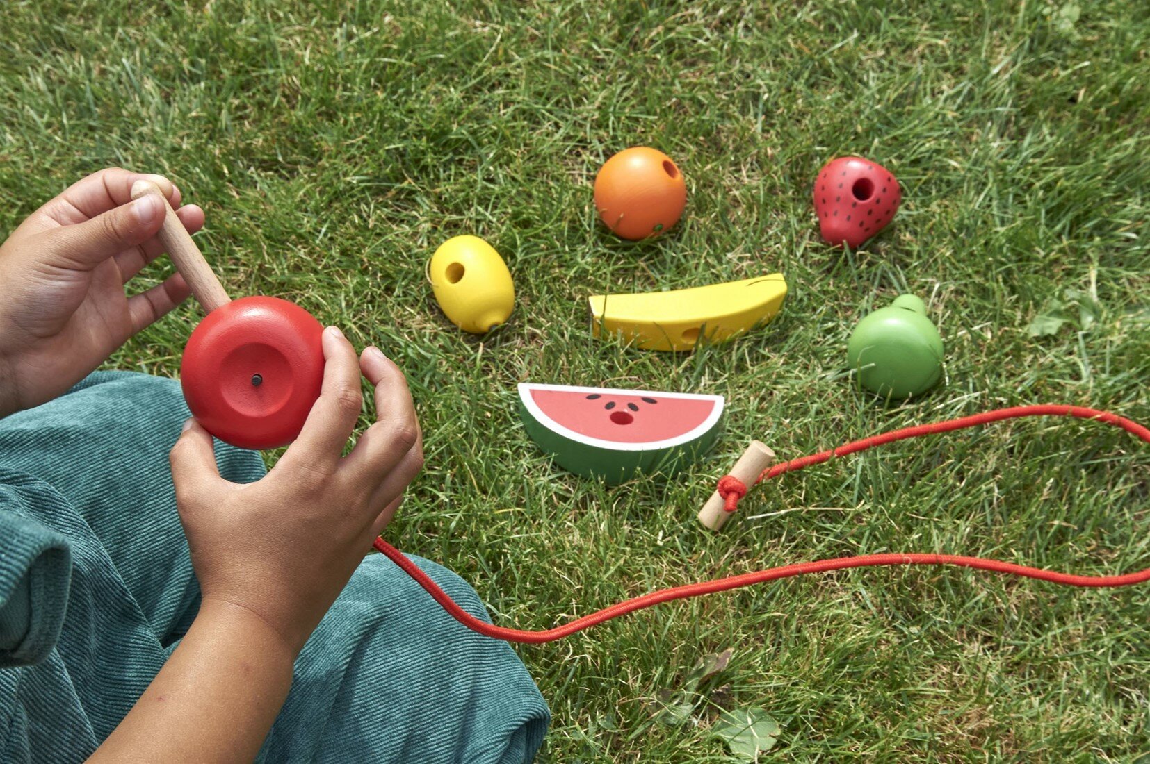 Tickit Houten Rijgkralen - 7 Vruchten 3+ | Speel je Wijs