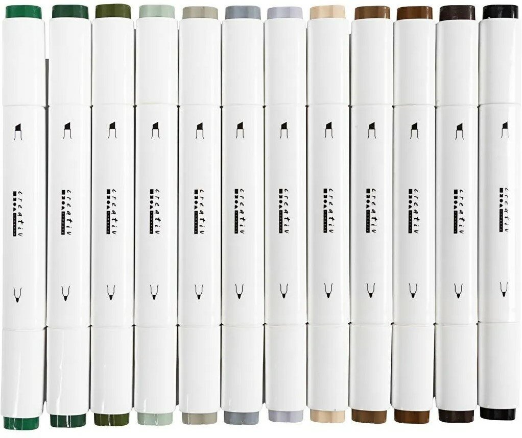 Creative Company Alcohol Markers - 12 Natuurlijke Kleuren | Speel je Wijs