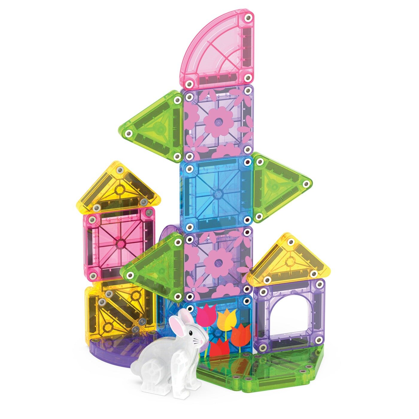 MAGNA-TILES&reg; Micro Mags Travel Set 26 Piece - Spring Garden | Speel je Wijs