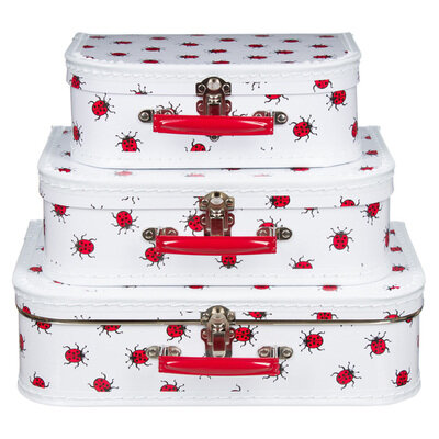 Kinderkoffer - Lieveheersbeestje 35cm | Speel je wijs