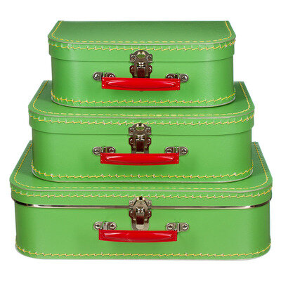 Kinderkoffer - Zacht Groen 25cm PER STUK | Speel je wijs