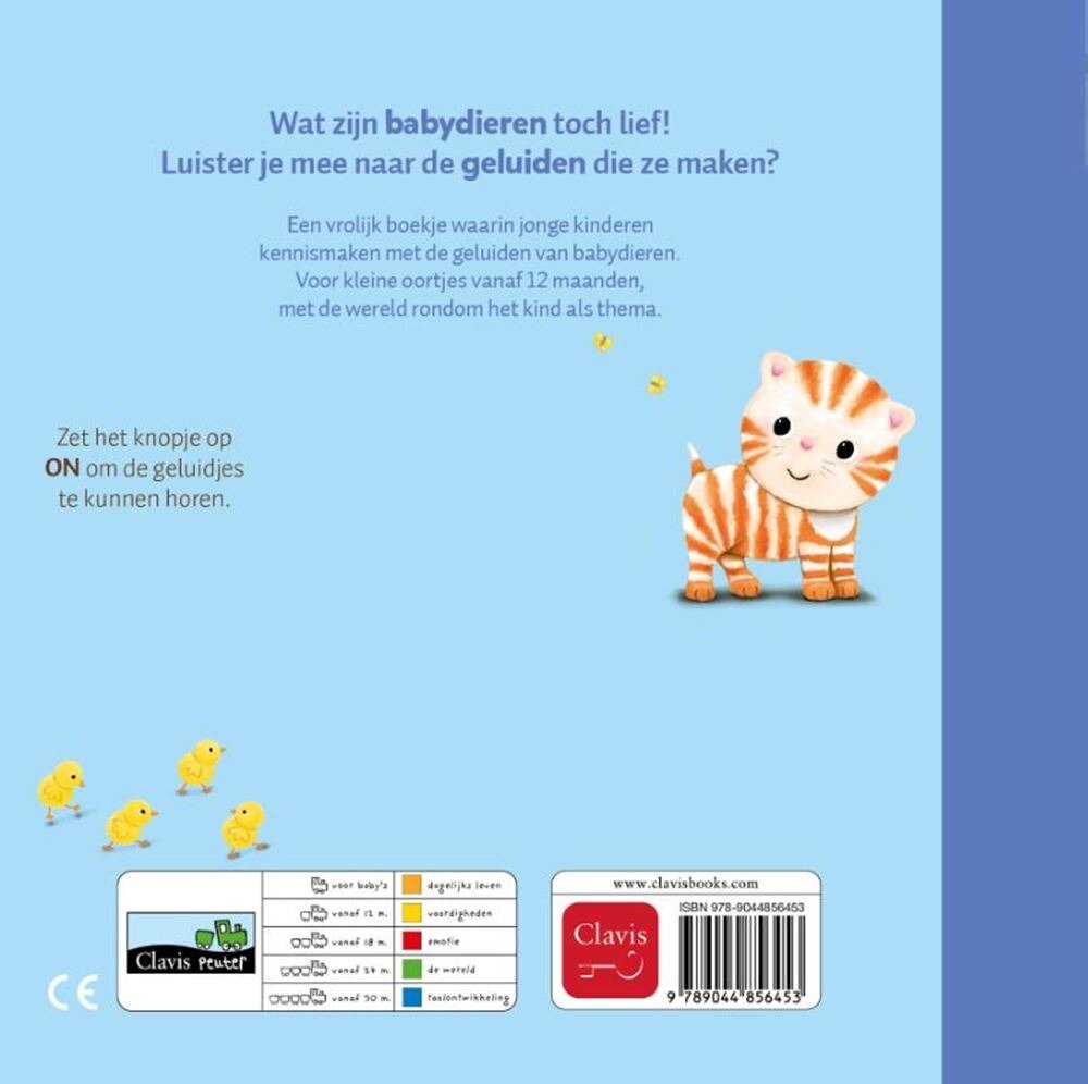 Clavis Geluidenboek - Babydieren 1+ | Speel je Wijs