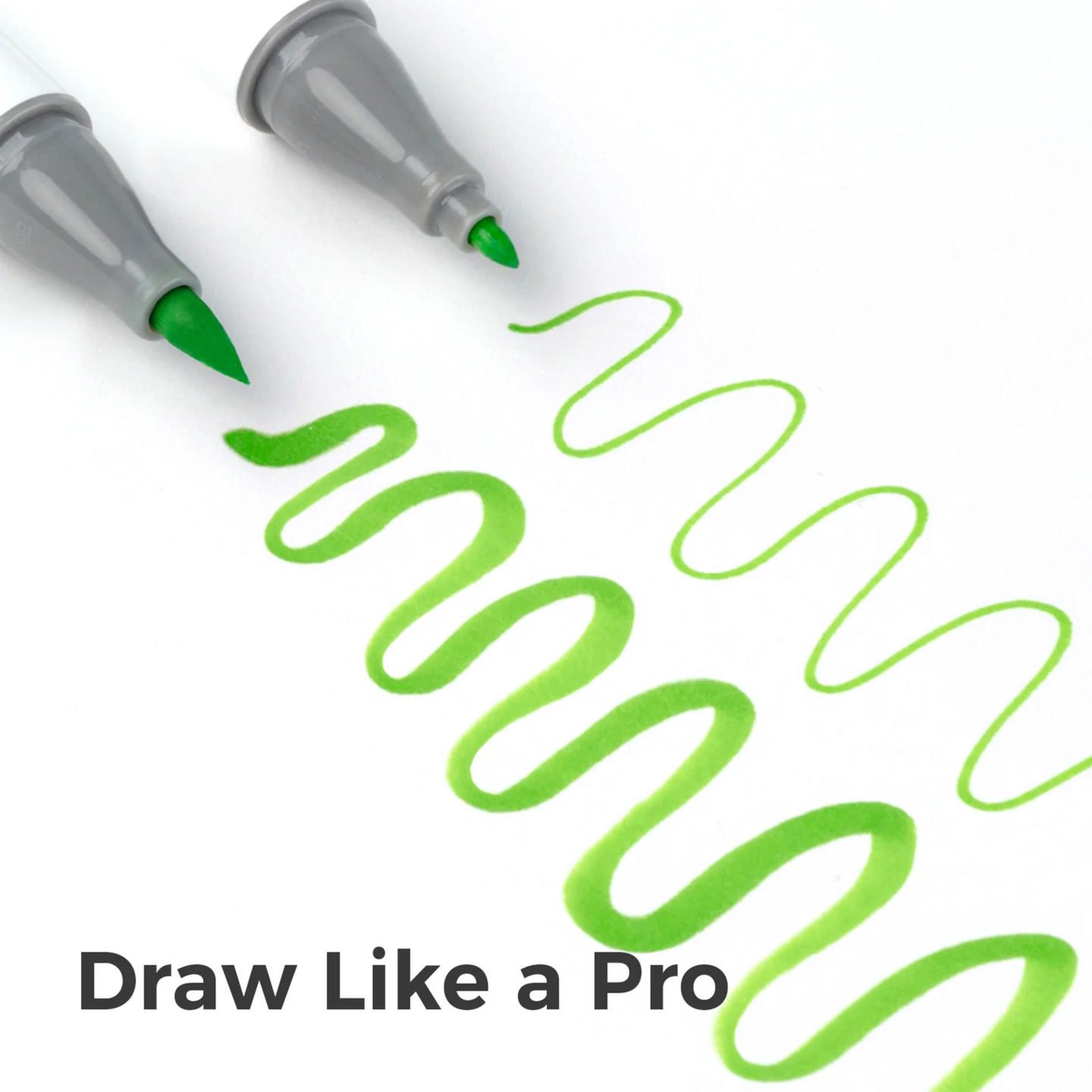 Ohuhu Honolulu B Alcohol Art Markers - Brush &amp; Fine - 48 Blossoming | Speel je Wijs