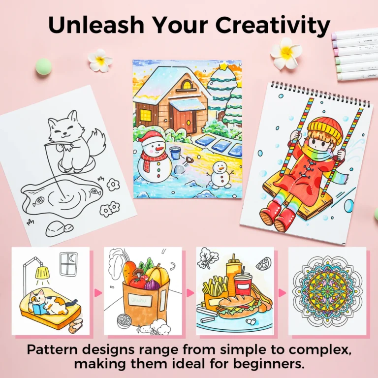 Ohuhu Kleurboek voor Alcoholmarkers - My simple pleasure | Speel je Wijs