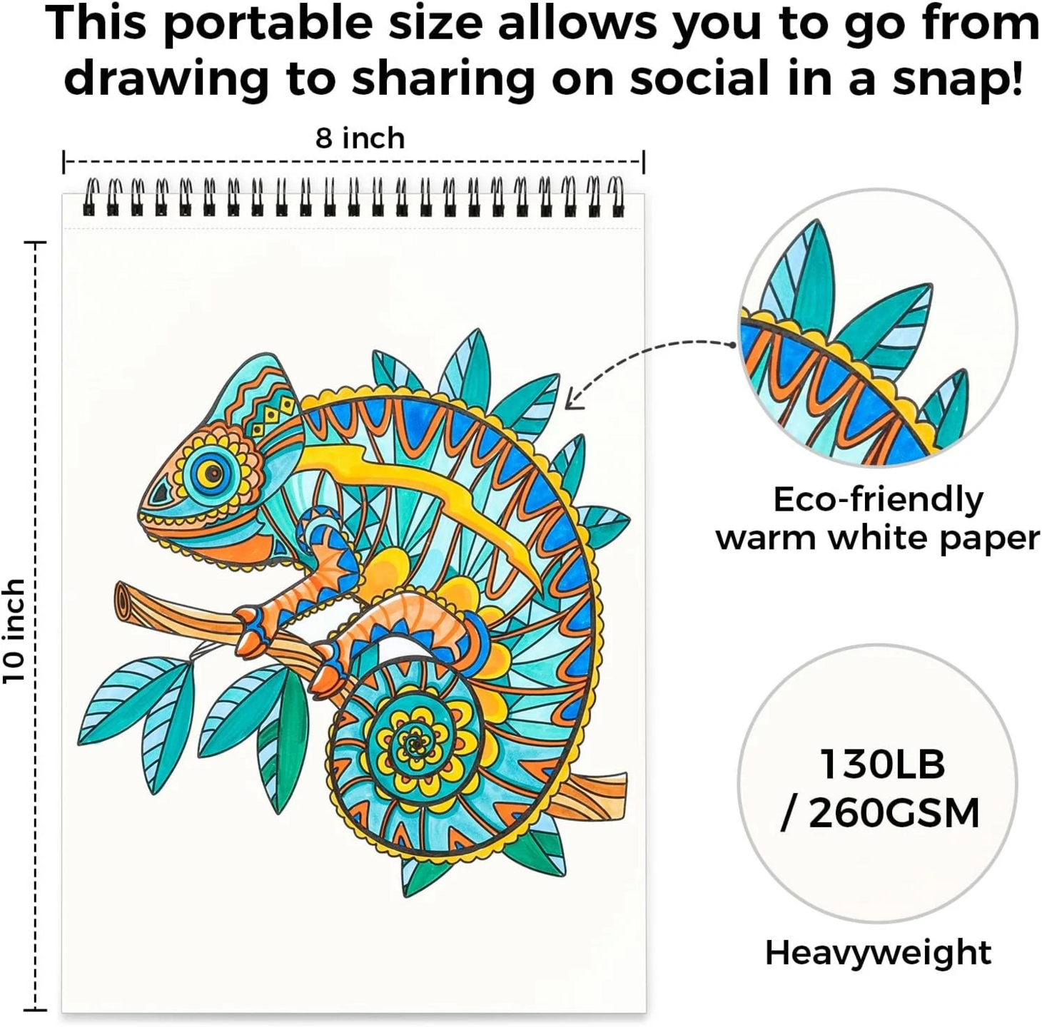 Ohuhu Kleurboek voor Alcoholmarkers - Mandala &amp; Animals | Speel je Wijs