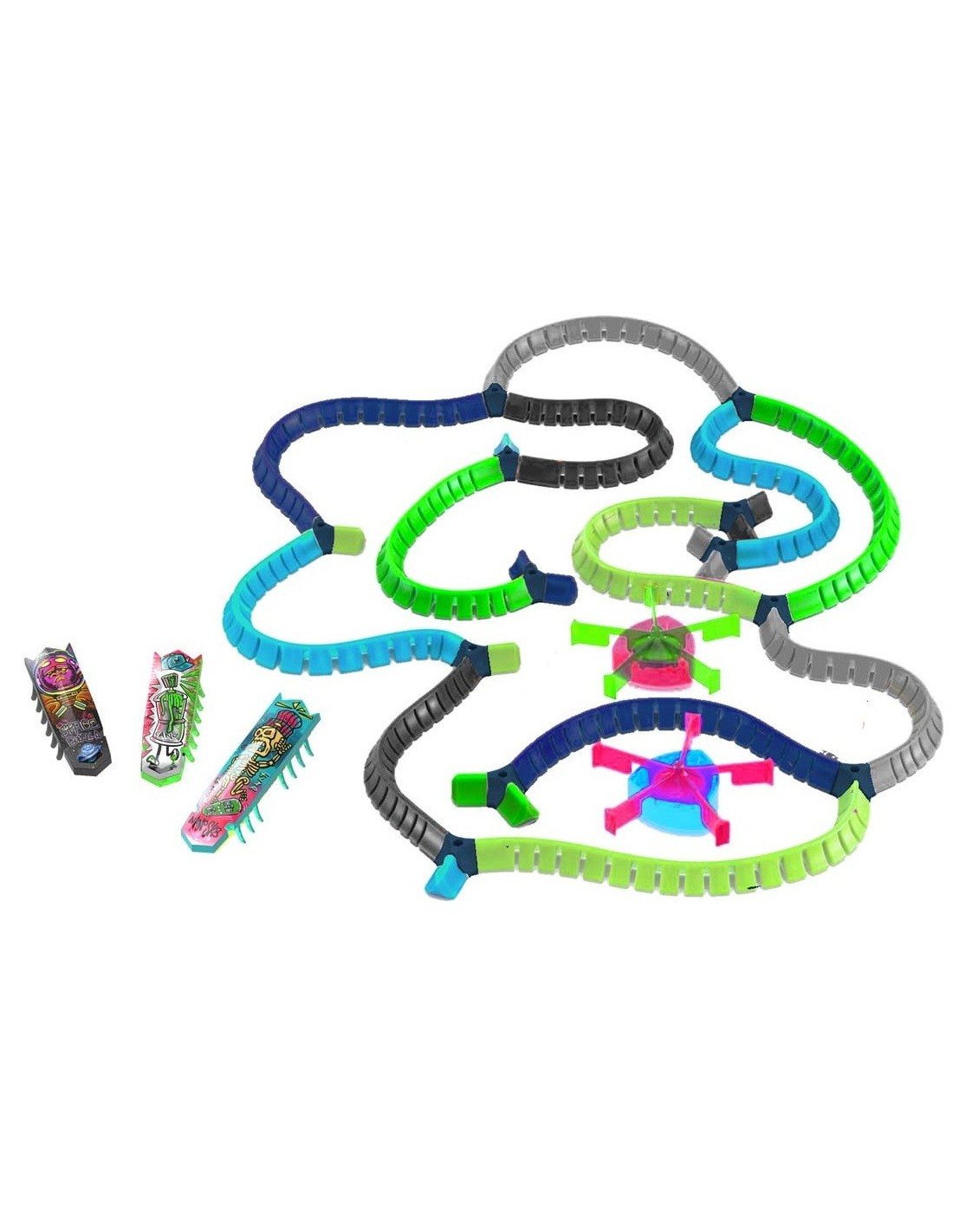 Hex Bots&trade; NanoLand Set - 3 Nano Bots - LED-verlichting | Speel je Wijs