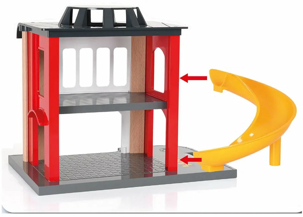 Brio Treinset - Grote brandweerkazerne  | Speel je Wijs