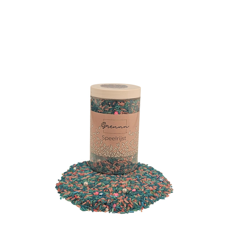 Grennn&nbsp;Speelrijst - Mermaid&nbsp;mix&nbsp;- 750gram | Speel je Wijs