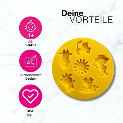 KNET&Auml;&reg; - Knet&auml; Silicone Vorm - Farm 1+| Speel je Wijs