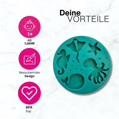 KNET&Auml;&reg; - Knet&auml; Silicone Vorm - Waterwereld 1+| Speel je Wijs
